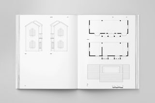 Architectural plans inside Barbie Dreamhouse book