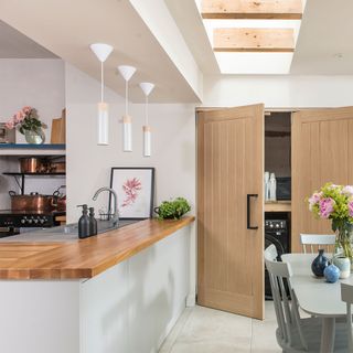 kitchen diner with utility area