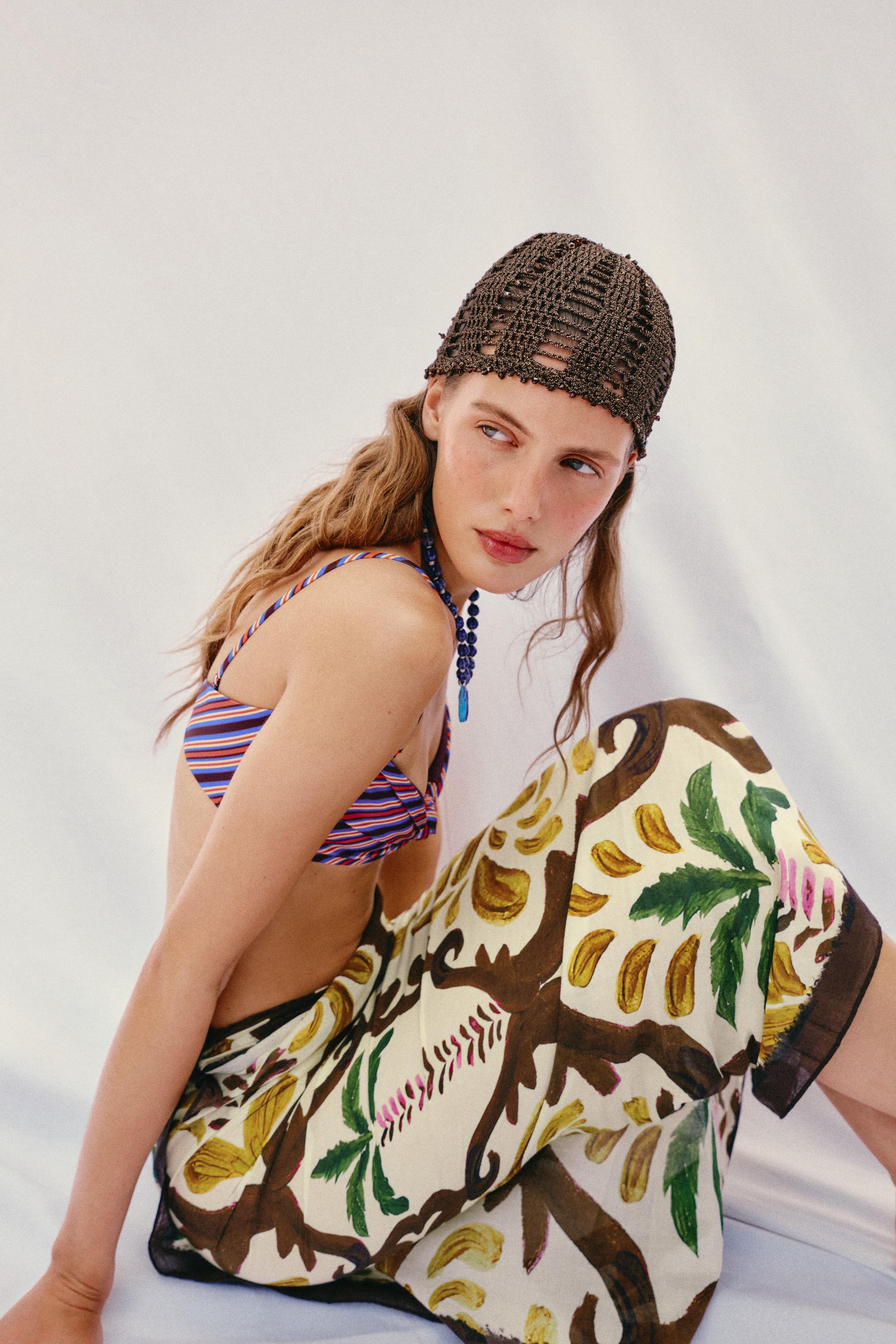 Beaded Crochet Skullcap