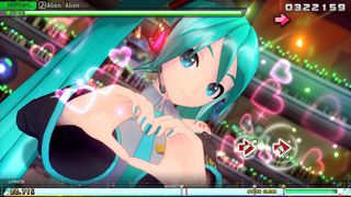 A Hatsune Miku: Project DIVA Mega Mix+ screenshot.