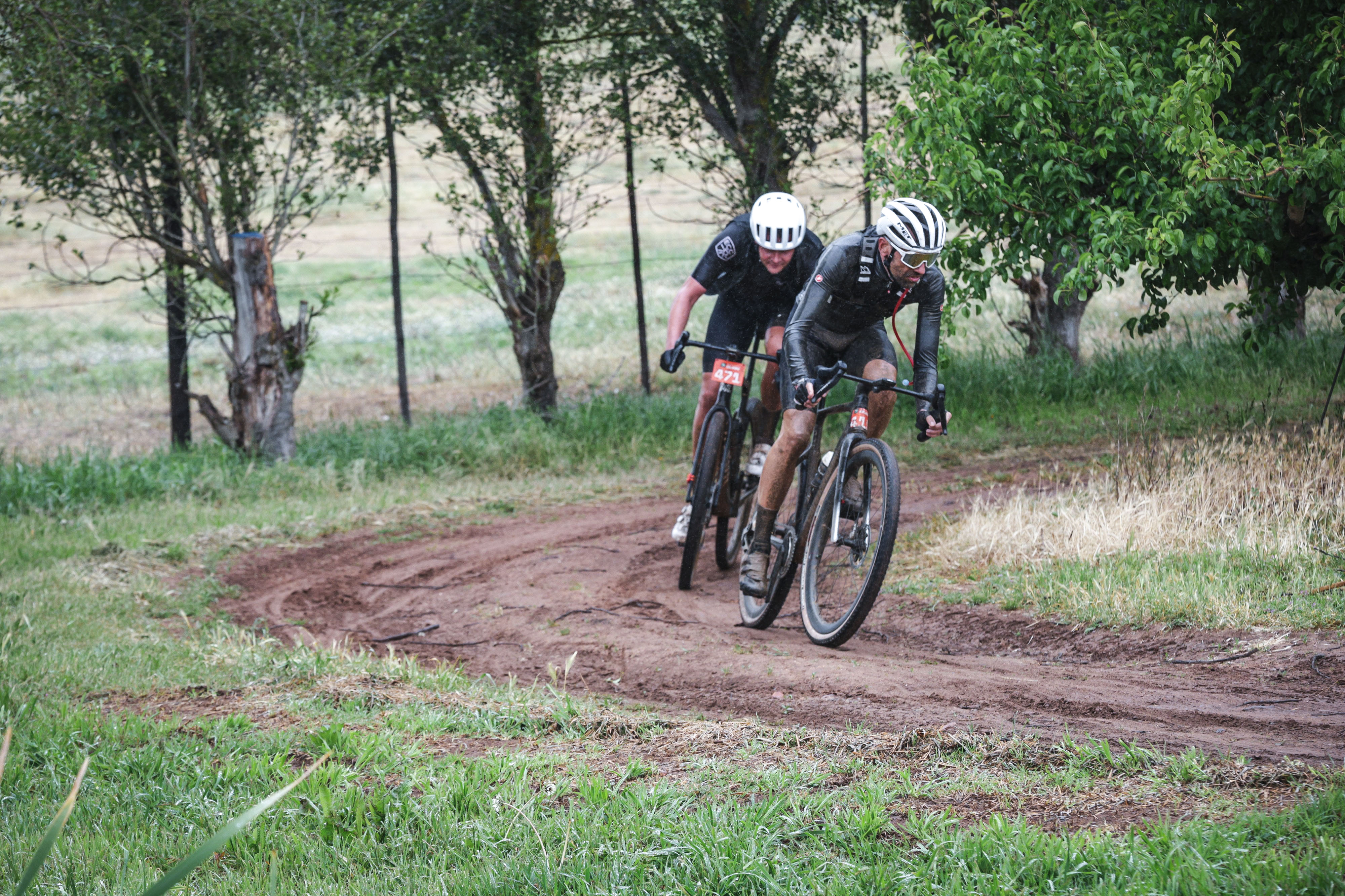 Aaron Borrill on stage 1 of Gravel Burn 2025