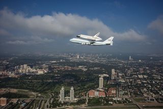 Endeavour Flyover Houston, TX