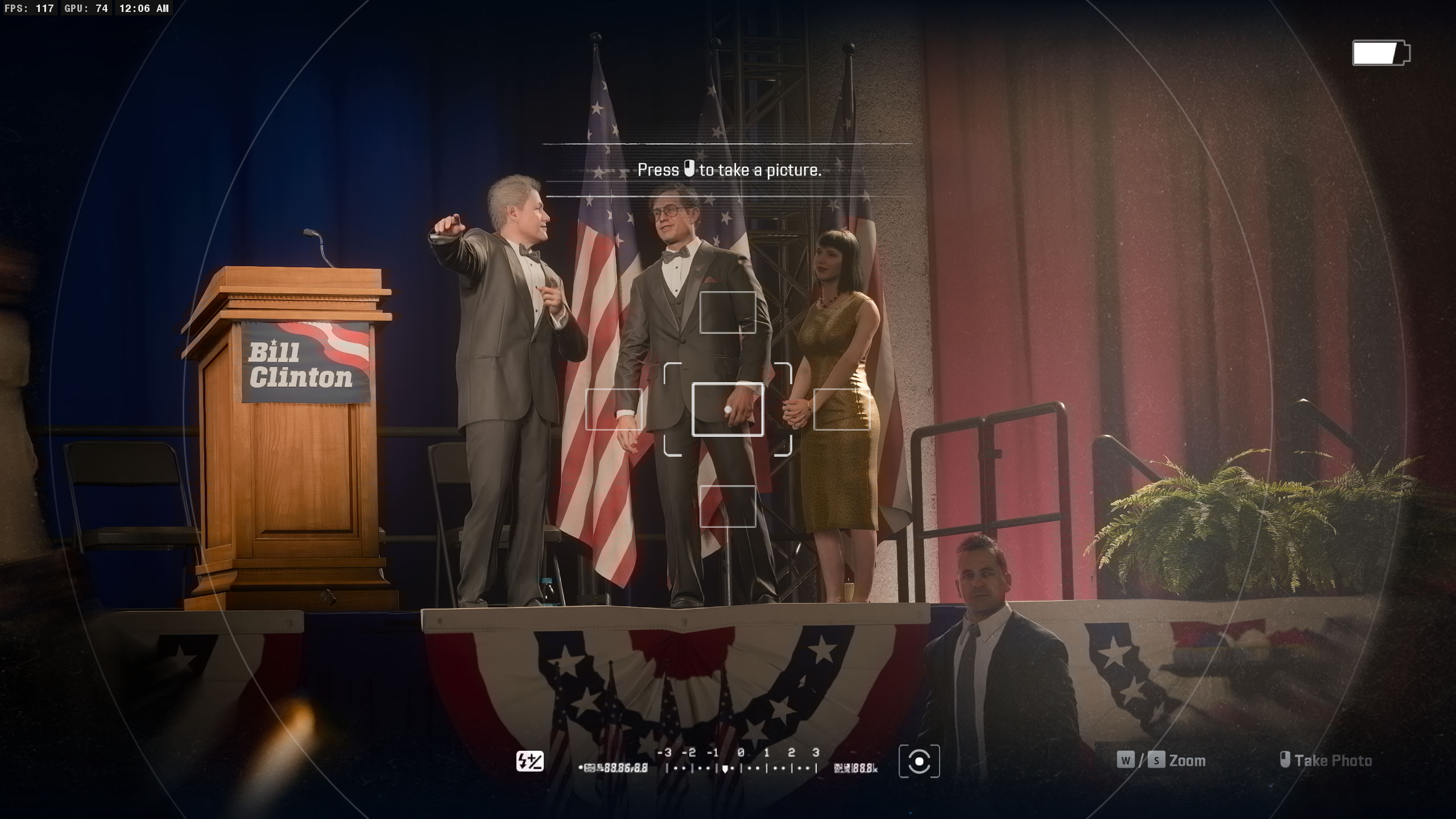 Screenshots from Call of Duty: Black Ops 6 features a mission that takes place during a campaign event for then Senator Bill Clinton.