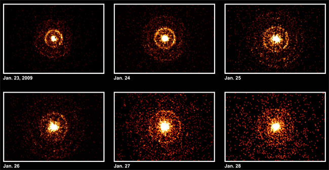 Star Emits Intense Celestial Fireworks