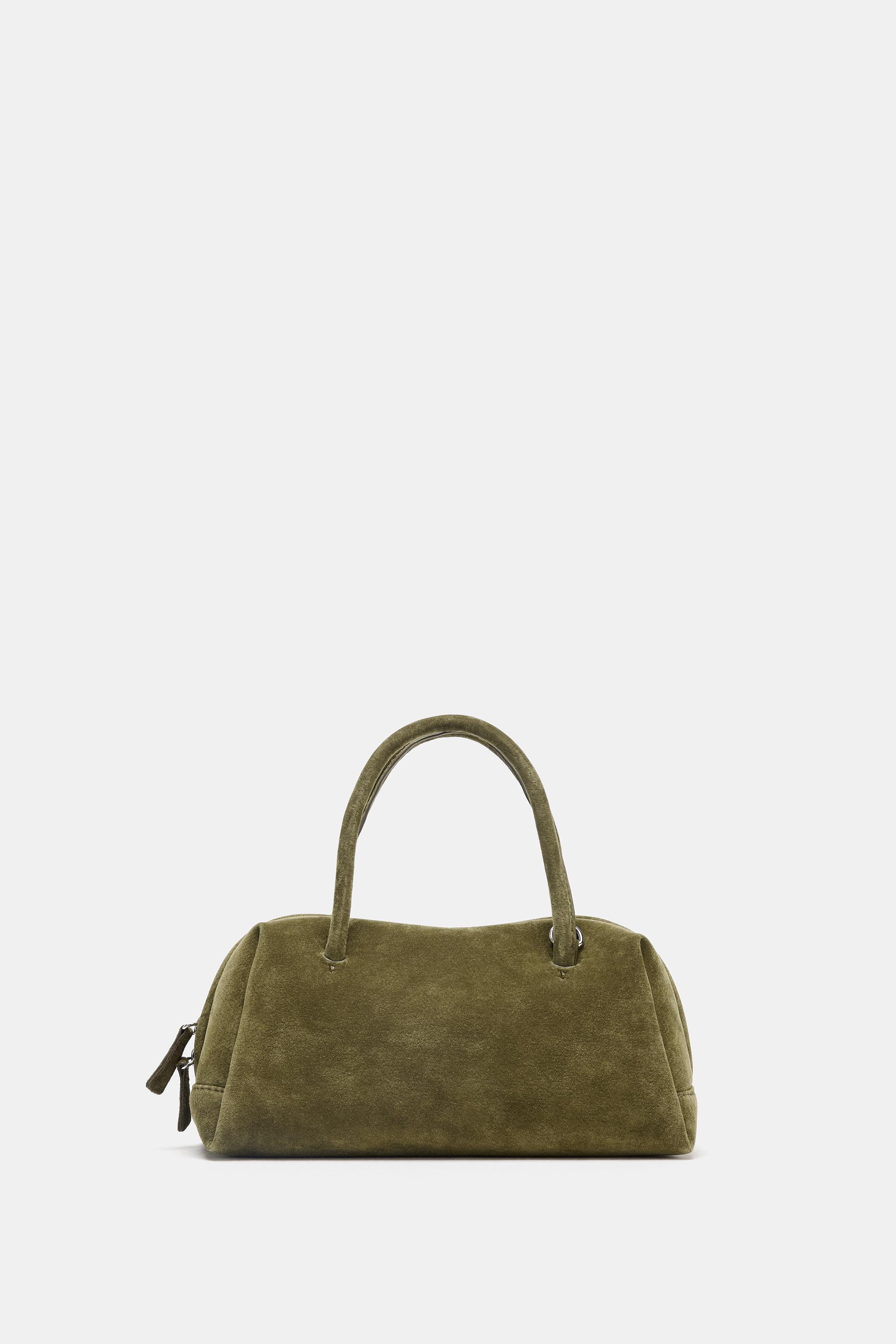 Split Leather Bowling Bag