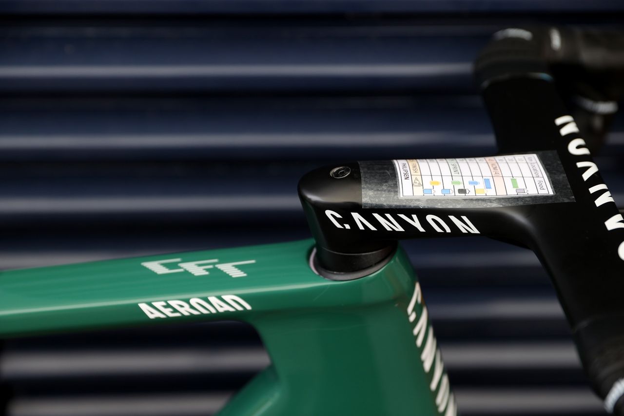 Jasper Philipsen's green canyon aeroad CFR