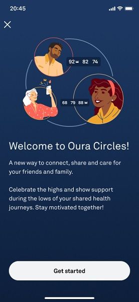 Oura Circles feature