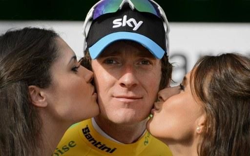 Bradley Wiggins (Team Sky) is still in yellow