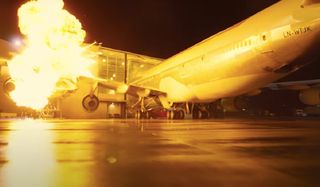 Tenet a 747 crashing into a hangar