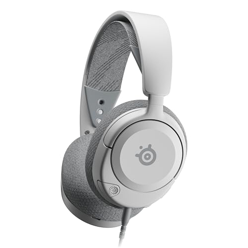 Steelseries Arctis Nova 1 Multi-System Gaming Headset — Hi-Fi Drivers — 360° Spatial Audio — Comfort Design — Durable — Ultra Lightweight — Noise-Cancelling Mic — Pc, Ps5/ps4, Switch, Xbox - White