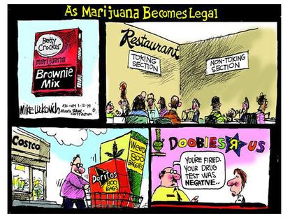 Editorial cartoon marijuana