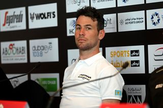 ABU DHABI UNITED ARAB EMIRATES FEBRUARY 19 Mark Cavendish of United Kingdom and Astana Qazaqstan Team attends to the 5th UAE Tour 2023 Press Conference UAETour UCIWT on February 19 2023 in Abu Dhabi United Arab Emirates Photo by Dario BelingheriGetty Images