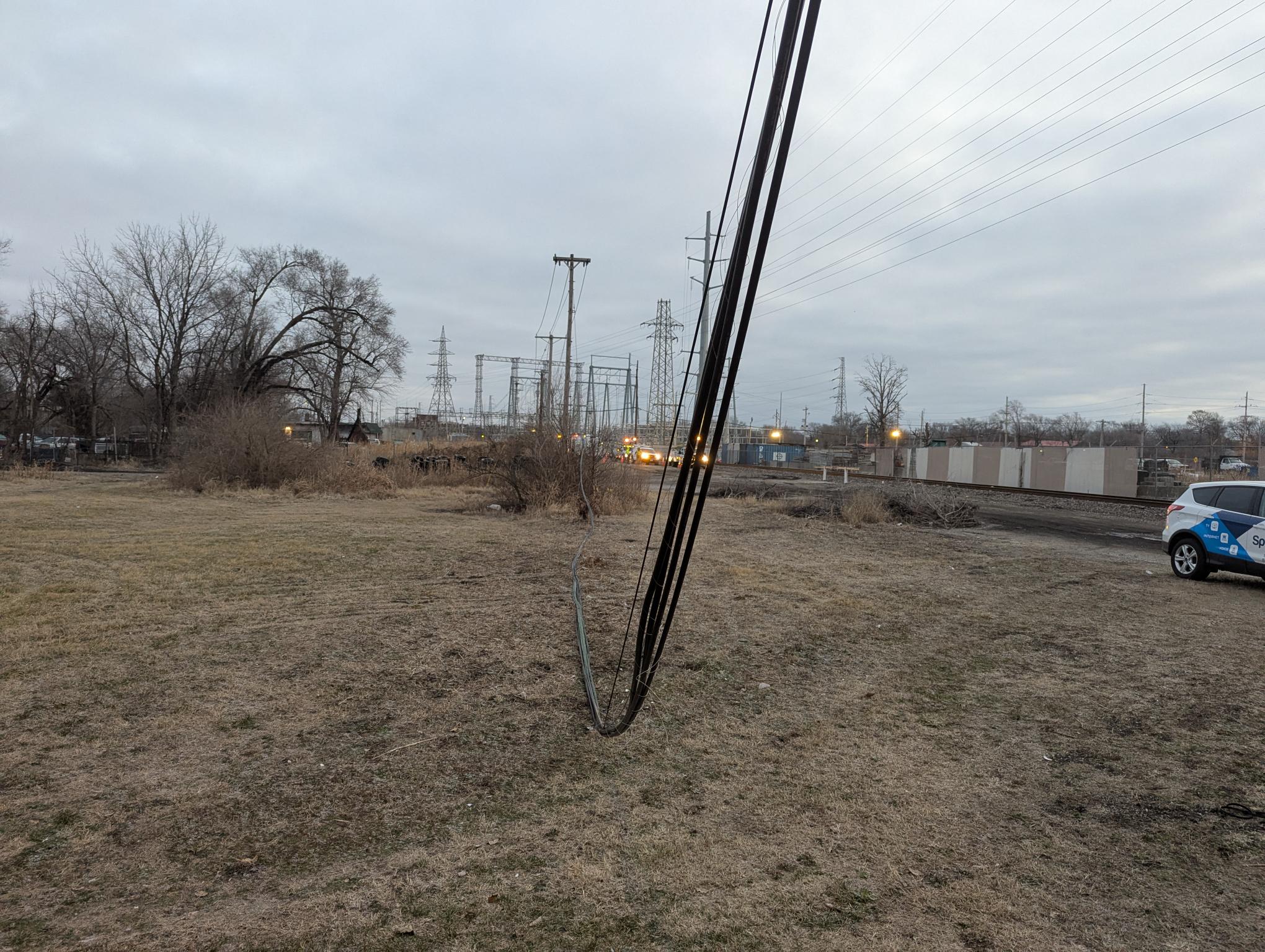 Downed wires in Missouri from attacks on Charter&#039;s Spectrum networks in the state