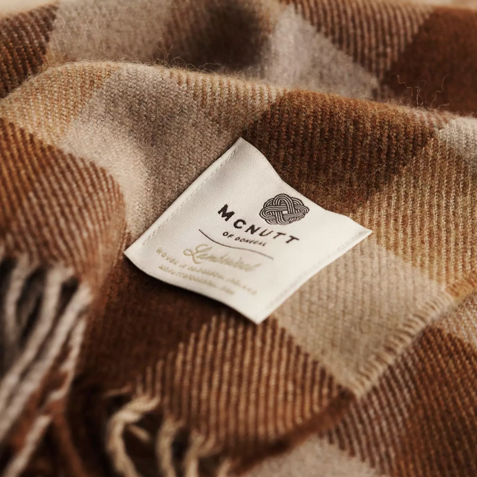 Plaid brown blanket