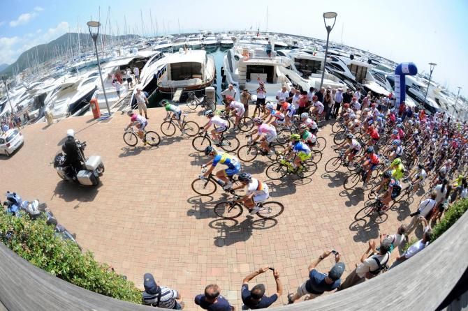 At the start of stage 5 in Marina di Varazze