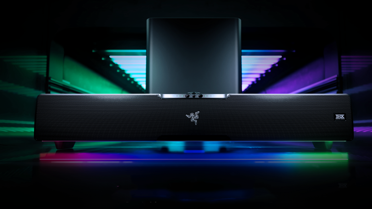 gaming headsets, Razer has a gaming soundbar with headtracking