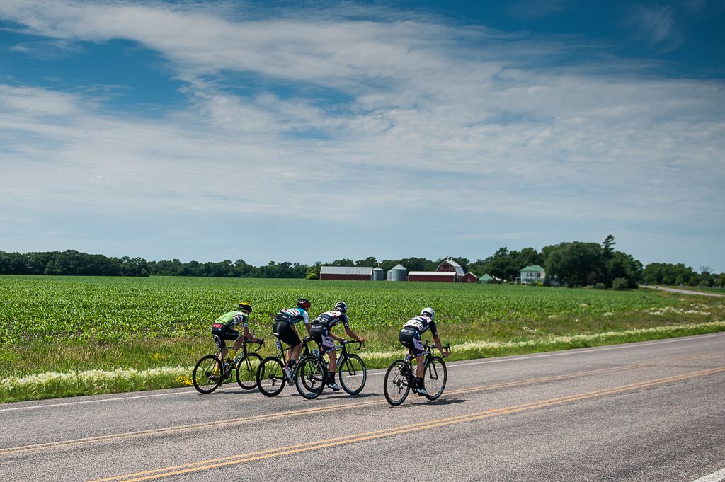 Corn fields and lots of barns throughout the rural circuits today.