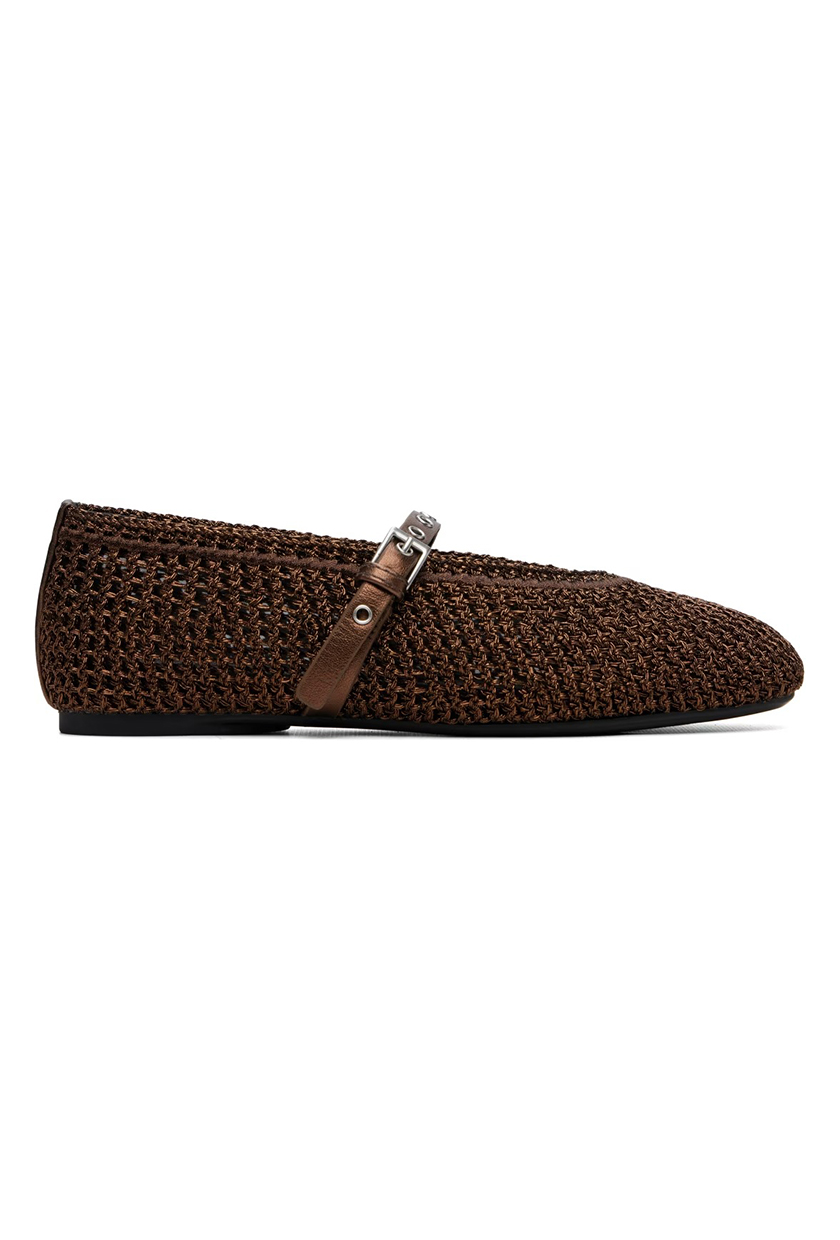 rag &amp;amp; bone, Brown Spire Mary Jane Ballerina Flats