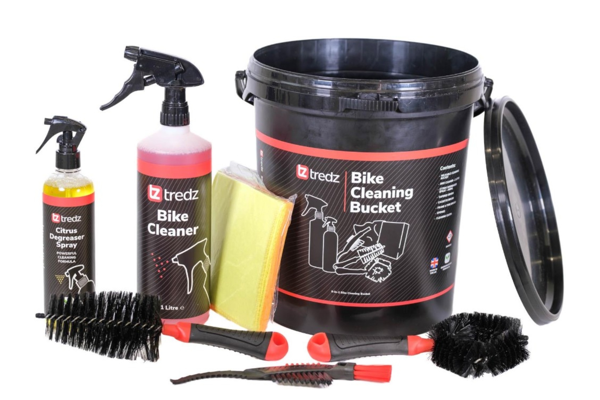 Tredz  8 in 1 cleaning kit all on display