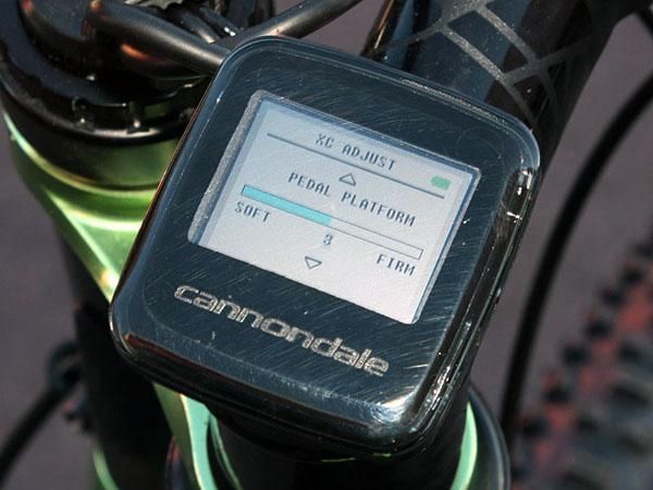 Pedal platform can be tuned with the control valve, too, by setting how much free bleed is allowed at the top of the stroke and how quickly the valve opens with a certain bump force.