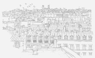 view of the rooftops of Paris