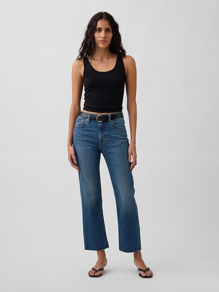 Gap, High Rise ’90s Slim Straight Crop Jeans