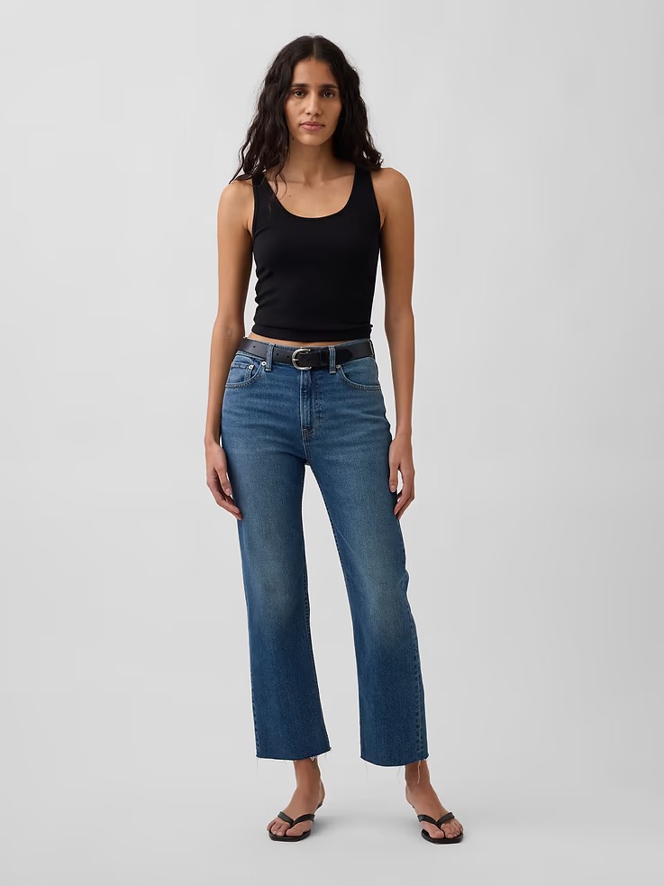 Gap, High Rise '90s Slim Straight Crop Jeans