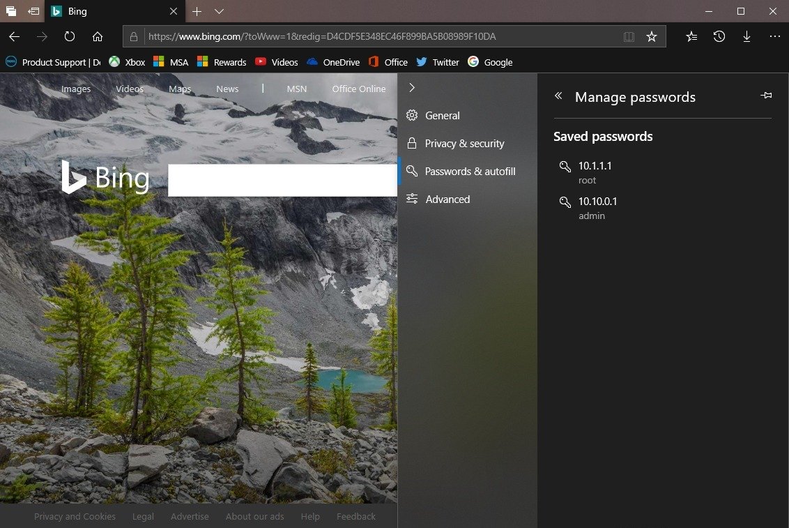 How to manage Microsoft Edge settings on the Windows 10 October 2018 ...