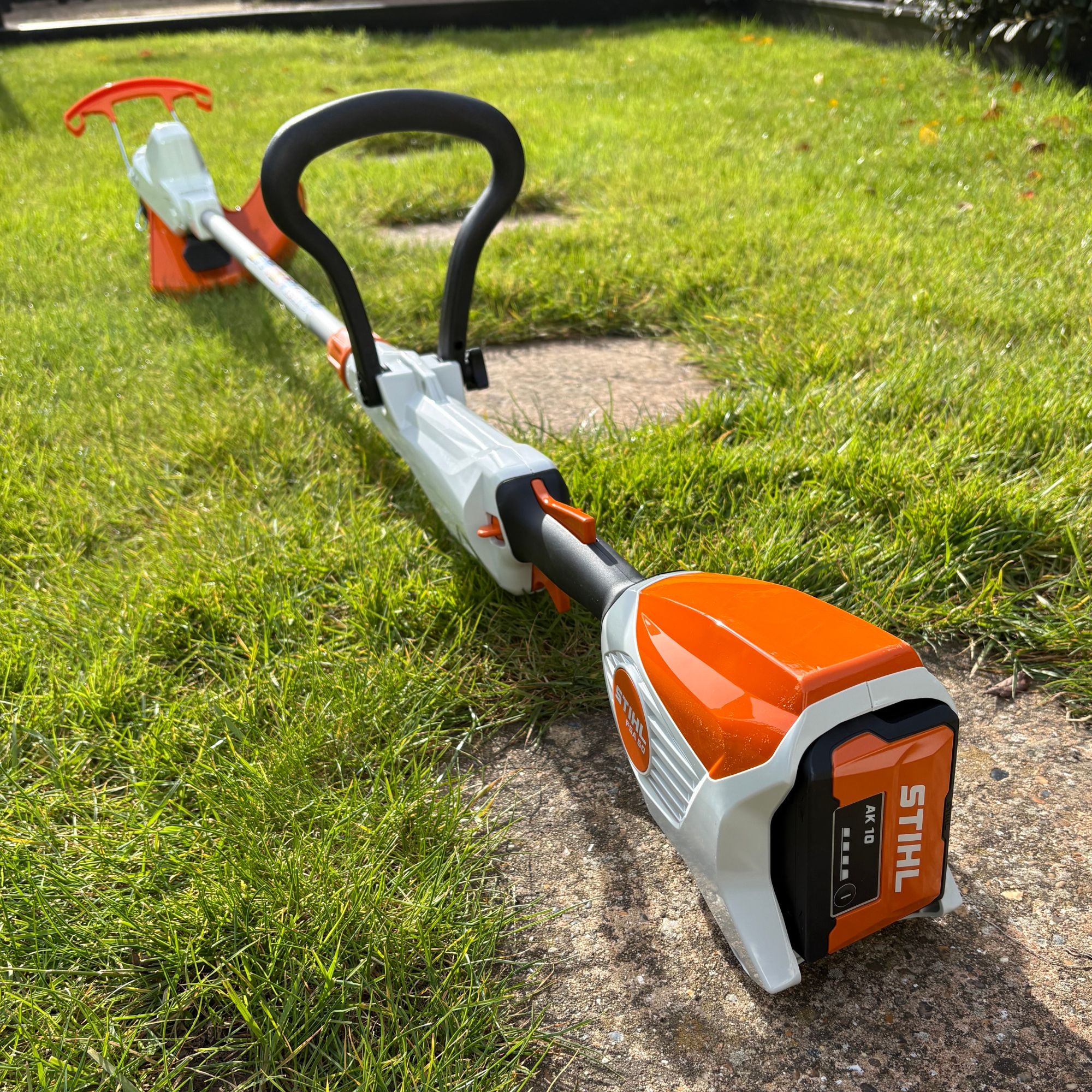 STIHL FSA 50 Cordless Grass Trimmer in garden