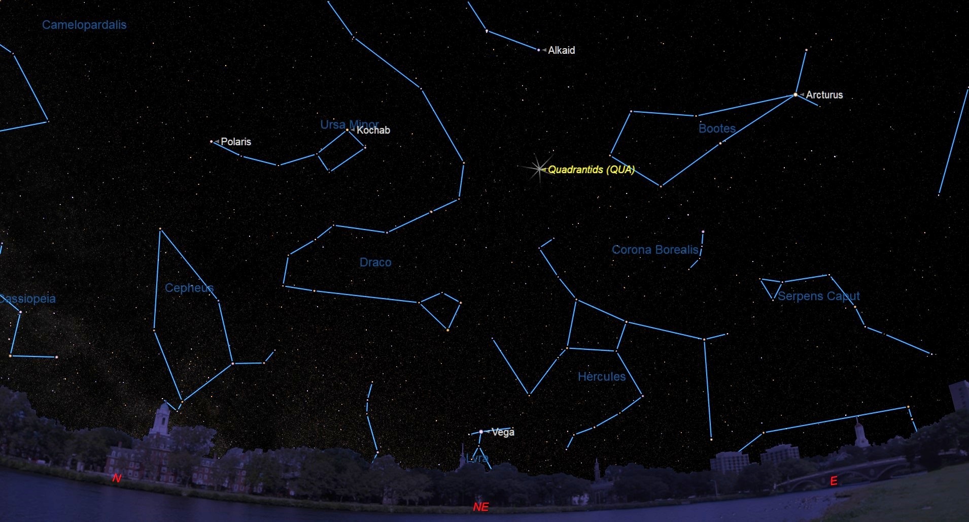 Subdued Quadrantid Meteor Shower Peaks Today | Space