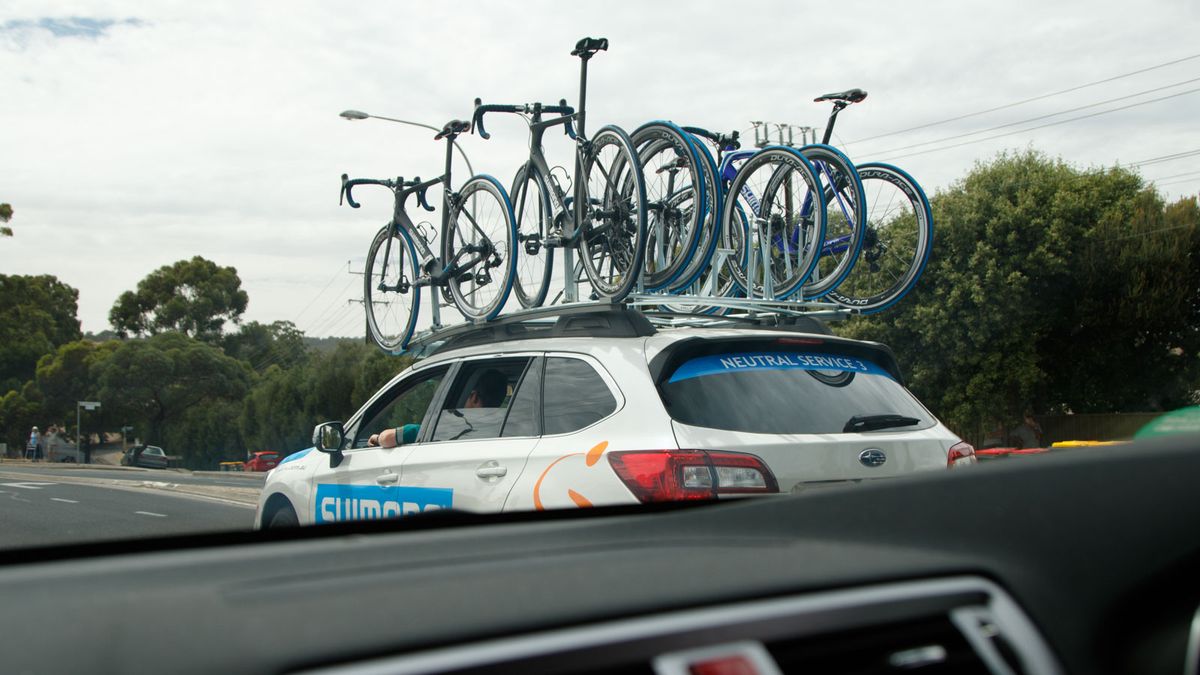 And we're away. Neutral Service car two drives up ahead