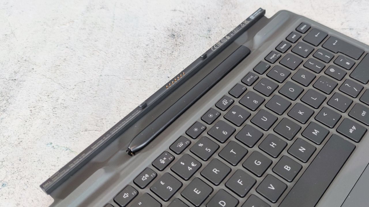 A photograph of the Dell Latitude 7320's keyboard cover