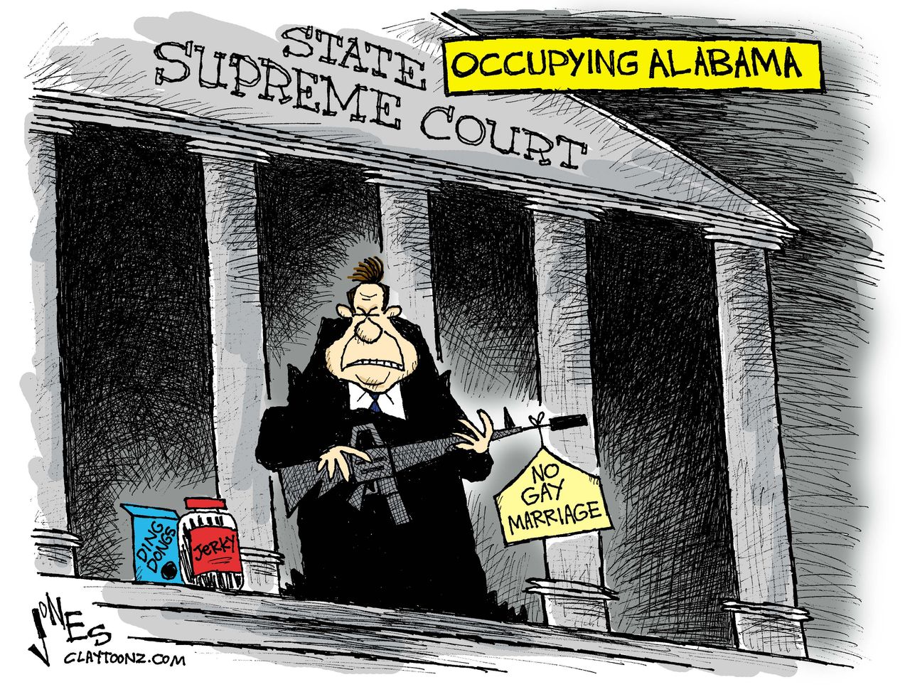 Editorial cartoon U.S. occupy alabama