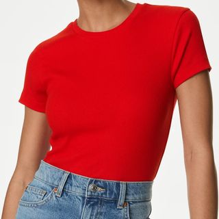 M&S Cotton Rich T-Shirt