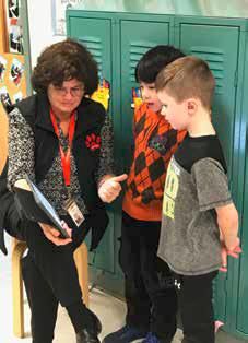 First-grade students at Milton Public Schools use SeeSaw to narrate a story and record.