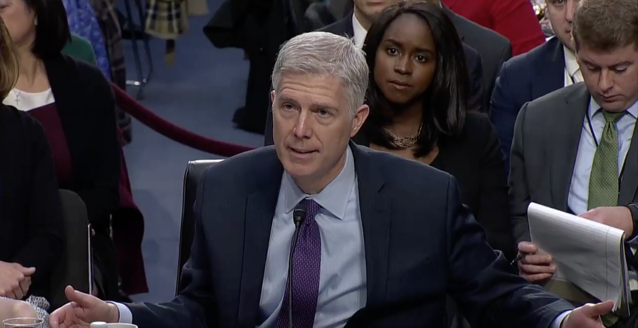 Supreme Court nominee Neil Gorsuch.