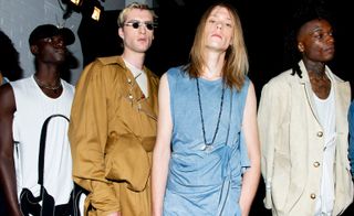 Males modelling clothes and accessories from Per Götesson's S/S 2020 collection
