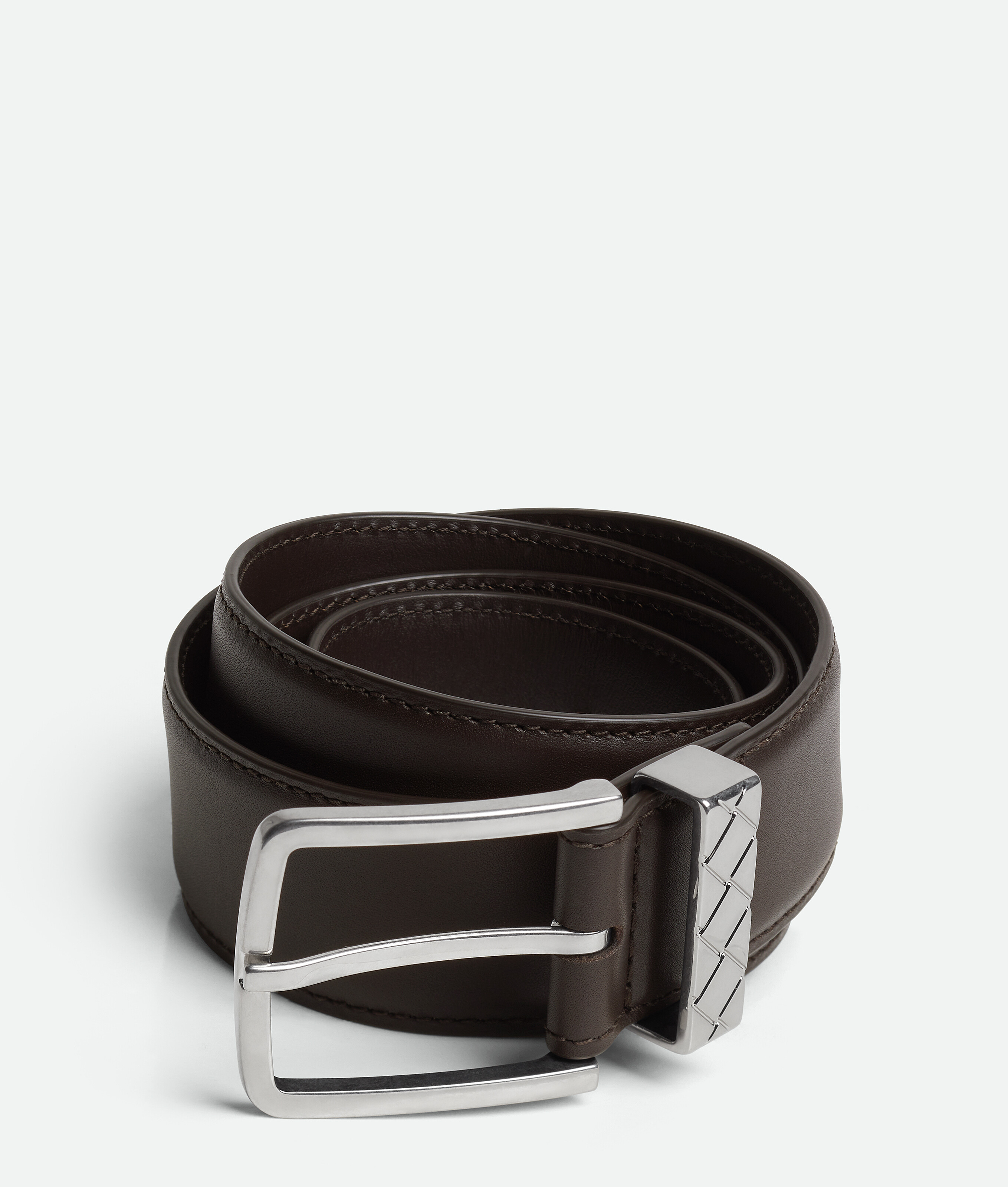 Men's Intreccio Loop Belt in Fondant