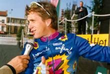 Greg Lemond at the start of the 1992 Tour of Flanders.