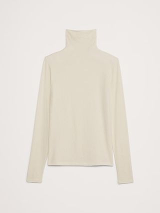 Kaos Turtleneck Campuran Wol