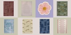 Washable rugs with patterns and colors