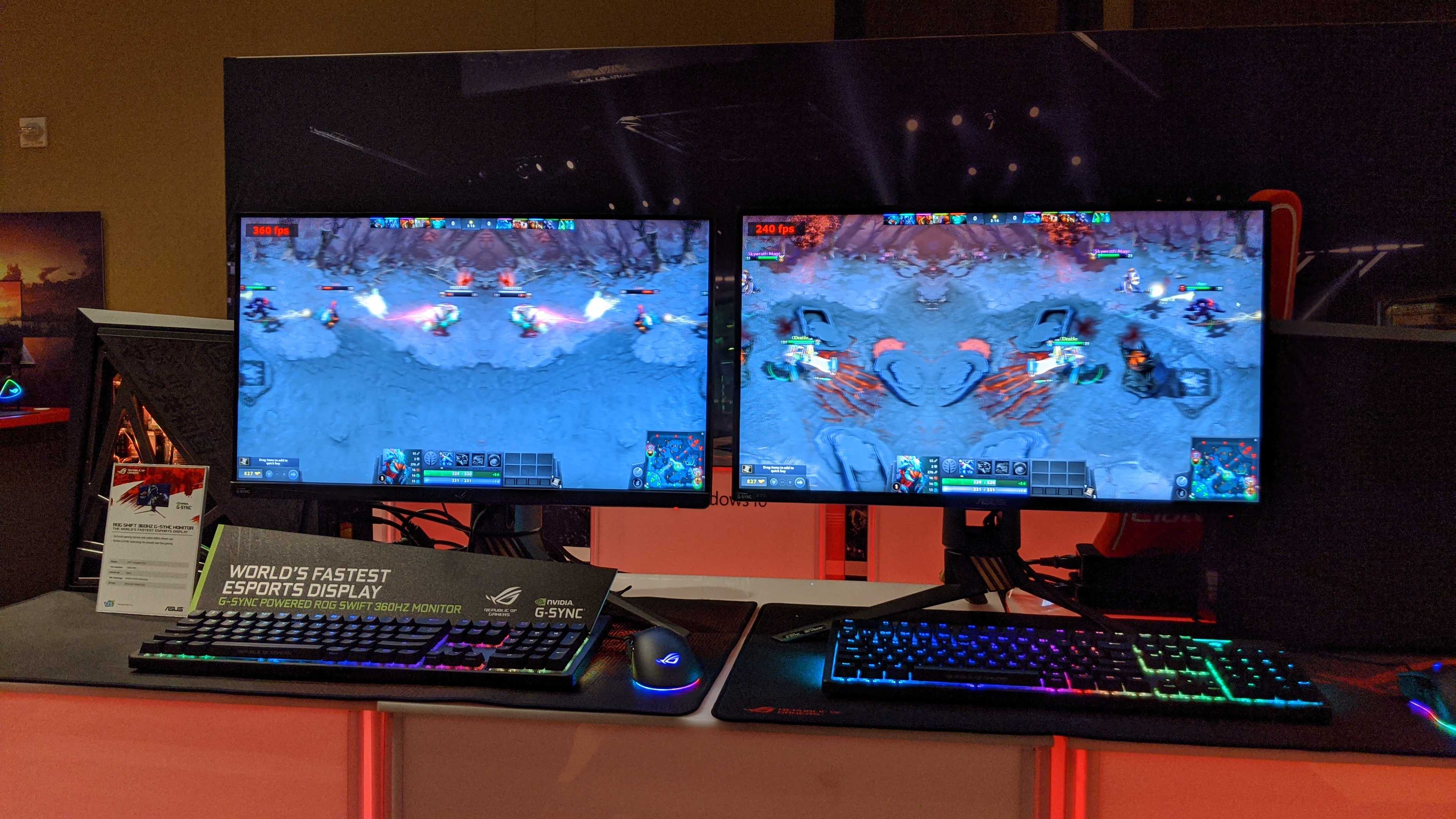 Asus unveils its ROG Swift 360Hz 1080p gaming monitor at CES 2020