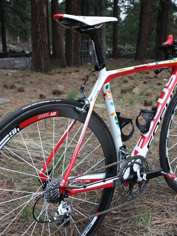 The Focus Izalco Pro uses slim seat stays.