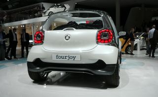 The Fourjoy features a rear-drive electric powertrain car
