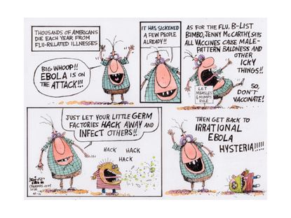 Editorial cartoon Ebola vaccine health
