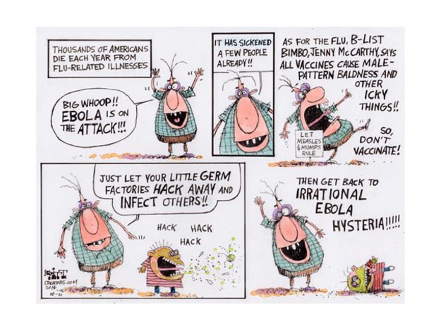 Editorial cartoon Ebola vaccine health