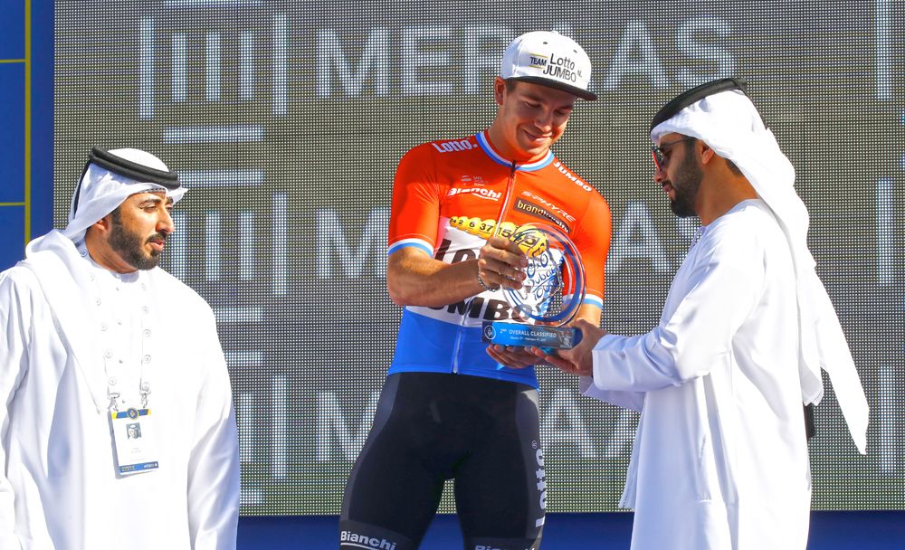 Dylan Groenewegen (Team LottoNl-Jumbo) took second on GC at the 2017 Dubai Tour