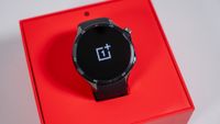 The OnePlus Watch 3 with its box