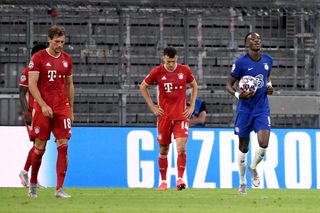 Tammy Abraham, right, claimed Chelsea's consolation against Bayern Munich