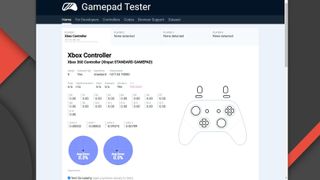 GameSir T4 Kaleid test results from Gamepad Tester